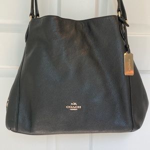 Coach Leather Pebble Black Purse